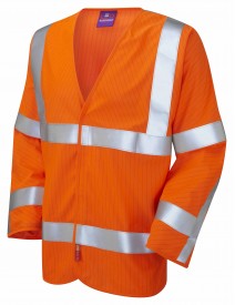 Leo Meshaw Anti-Static Waistcoat –Long Sleeve - Orange S17